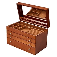 Mele and Co Brigitte Large Jewellery Chest - Antique Walnut