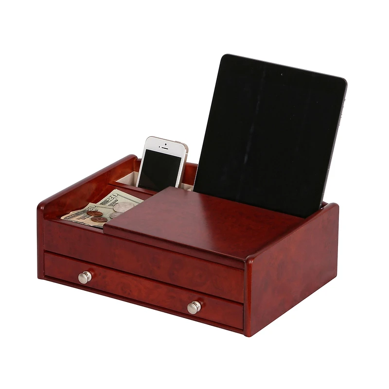 Boîte à bijoux en bois « Davin » par Mele and Co - Noyer