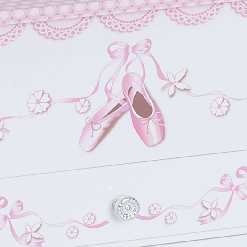Mele and Co Angel Musical Ballerina Jewellery Box - White