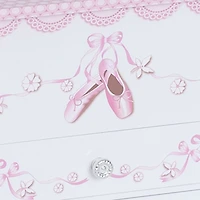 Mele and Co Angel Musical Ballerina Jewellery Box - White
