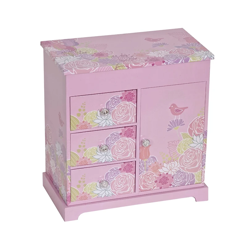 Mele and Co Pearl Musical Ballerina Jewellery Box - Pink