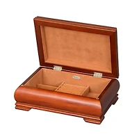 Mele and Co Carmen Finish Wooden Jewellery Box - Walnut