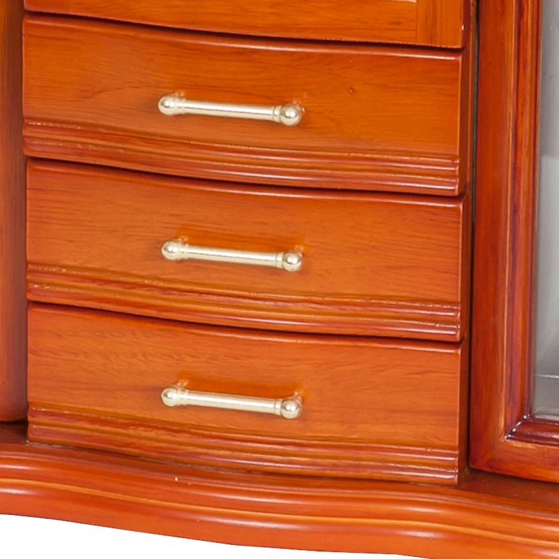 Mele and Co Richmond Finish Wooden Jewellery Box - Walnut
