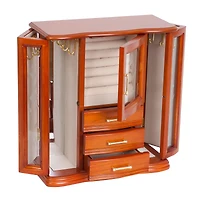 Mele and Co Richmond Finish Wooden Jewellery Box - Walnut