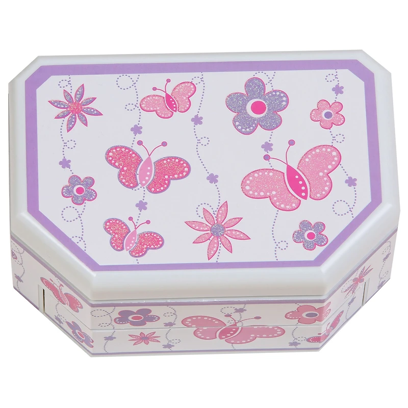Mele and Co Kelsey Musical Ballerina Jewellery Box - White