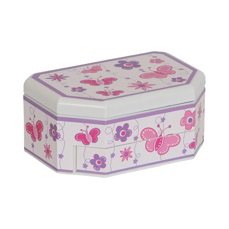 Mele and Co Kelsey Musical Ballerina Jewellery Box - White