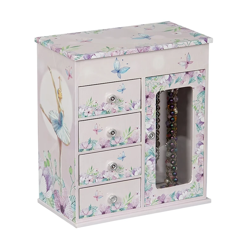 Mele and Co Liliana Musical Ballerina Jewellery Box - Lilac