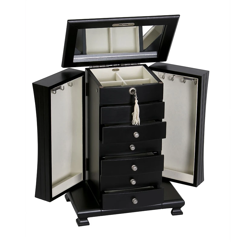 Mele and Co Layla Finish Wooden Jewellery Box - Java