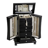 Mele and Co Layla Finish Wooden Jewellery Box - Java