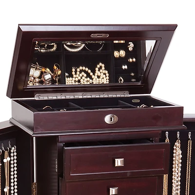 Mele and Co Olympia Wooden Jewellery Armoire