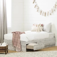 Aviron Twin Mates Platform Storage Bed with 3 Drawers