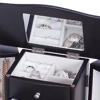 Mele and Co Kennedy Finish Wooden Jewellery Box - Java