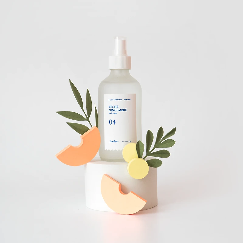 Candle and Room Spray Set - Pineapple/Peach