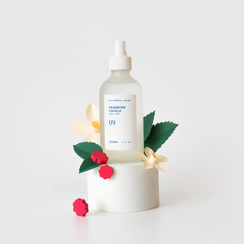 Candle and Room Spray Set - Citrus/Raspberry