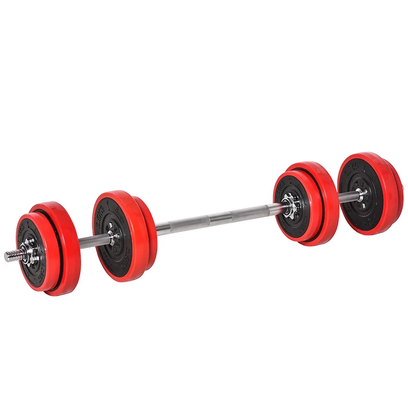 Adjustable 44lb Barbell & Dumbbell Set