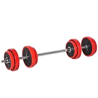Adjustable 44lb Barbell & Dumbbell Set