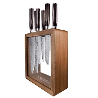 Damashiro Emperor Mokuzai Knife Block 7-Piece