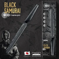 iD3 Black Samurai Bread Knife 22cm