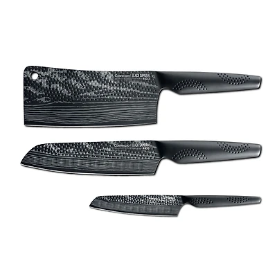 iD3 Black Samurai Ultimate Knife, Set of 3