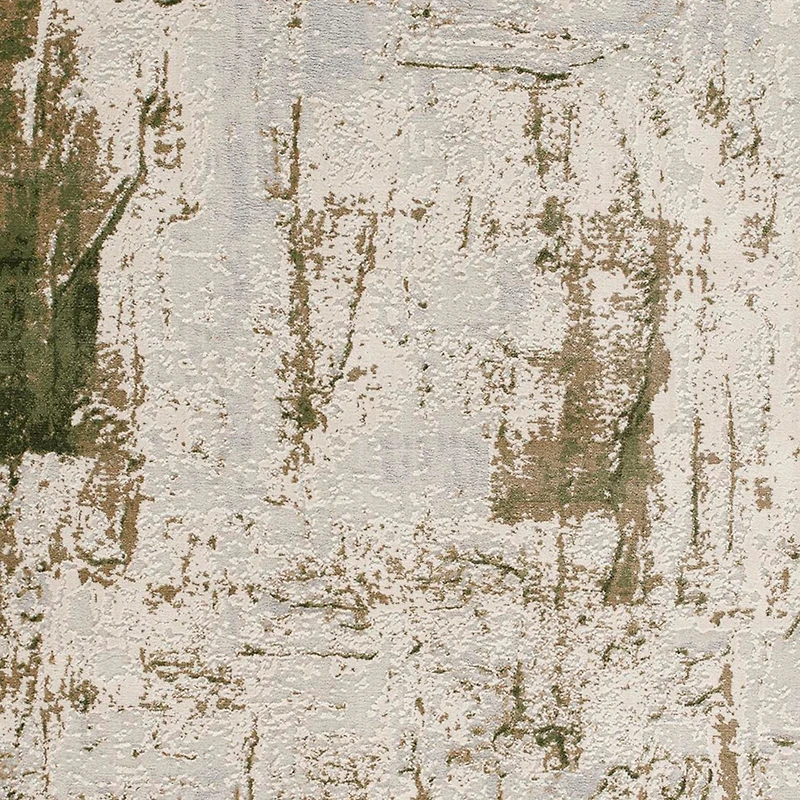 Silvan Tapis d’intérieur contemporain abstrait - Vert