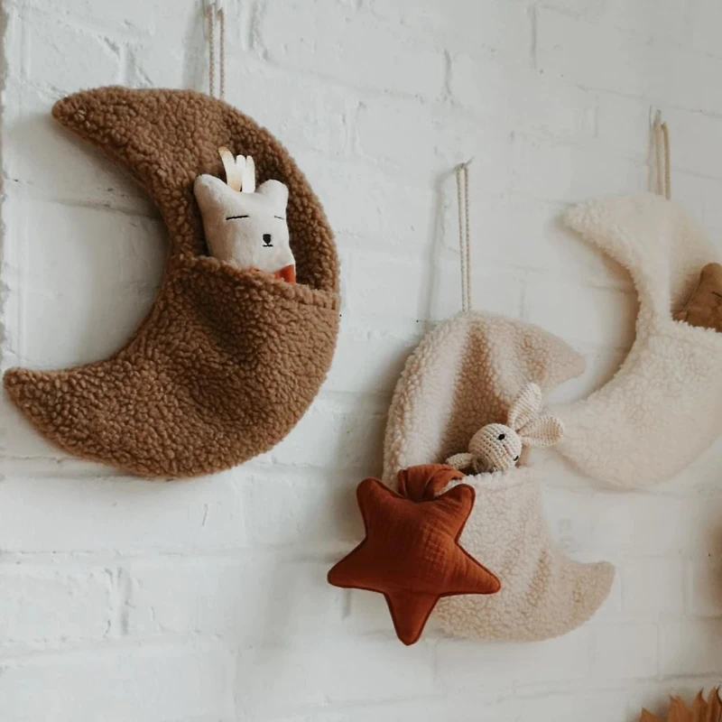 Moon Wall Pocket - White