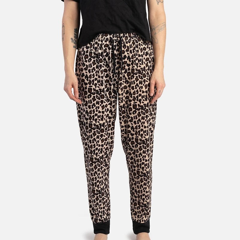 Pack of 2 Matching Pants by SilverPaw - Leopard and Pink Tie Dye Prints
