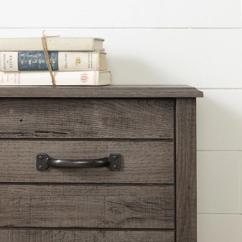 Ulysses Twin Bookcase Headboard with Storage and Sliding Doors - Brown