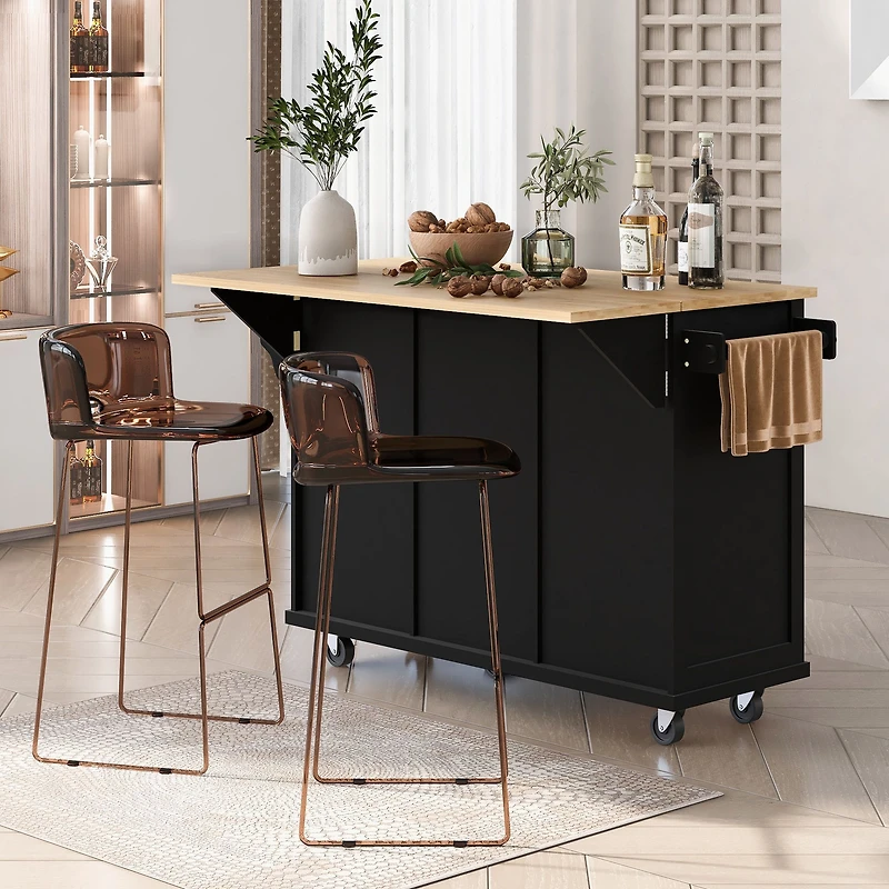 Kitchen Island Cart with Wheels