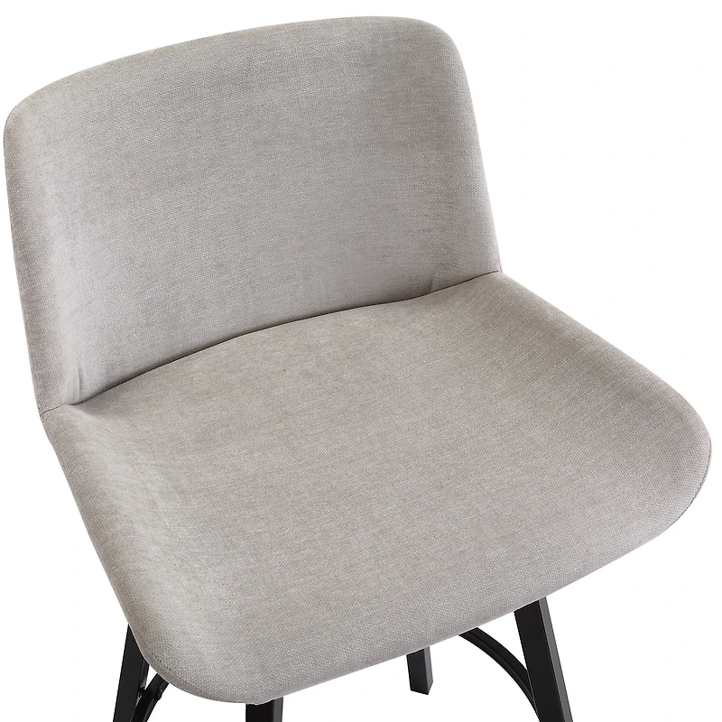 Fern Tabouret de comptoir - Tissu gris