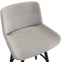 Fern Tabouret de comptoir - Tissu gris