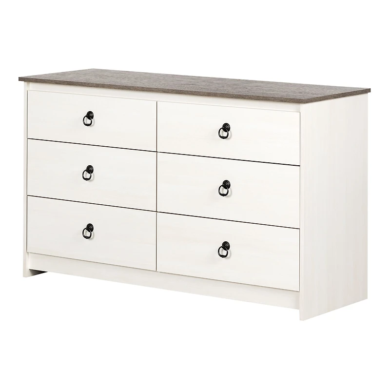 Paisley Dresser White Wash and Weathered Oak