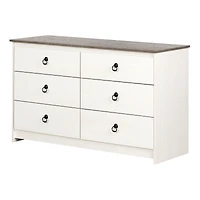 Paisley Dresser White Wash and Weathered Oak