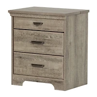 Versa Nightstand with Charging Station and Drawers