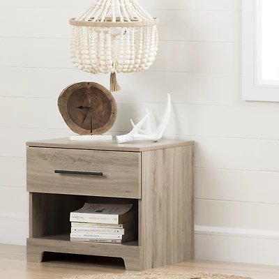 Primo 1-Drawer Nightstand - Beige
