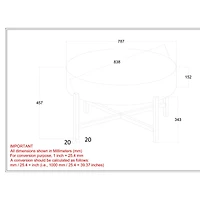 Blox Coffee Table - Natural/Black