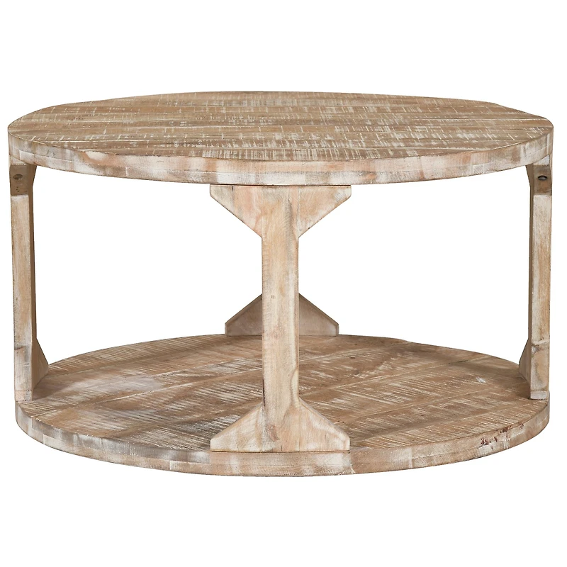 Avni Coffee Table - Distressed Natural Finish