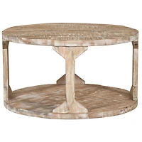 Avni Coffee Table - Distressed Natural Finish