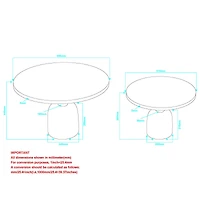 Adira 2-Piece Coffee Table Set - Antique Gold/Black