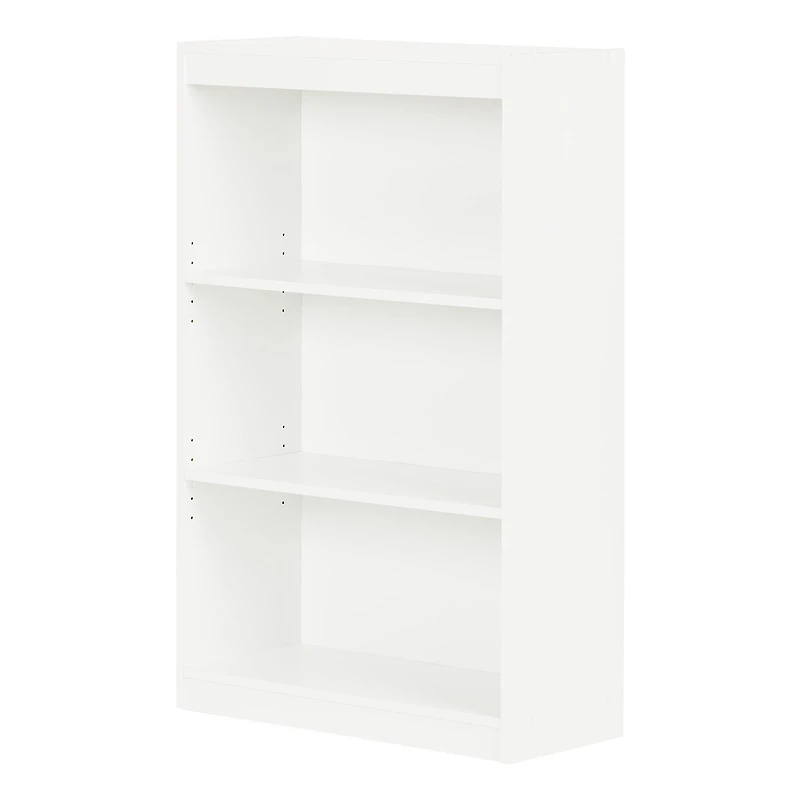 Avery Standard 3-Shelf Bookcase - Pure White