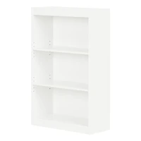 Avery Standard 3-Shelf Bookcase - Pure White
