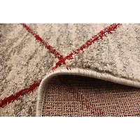 Caby Ivory/Red Rug