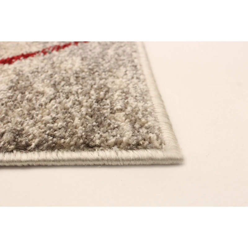 Caby Ivory/Red Rug