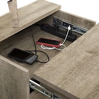 Versa Nightstand with Charging Station and Drawers