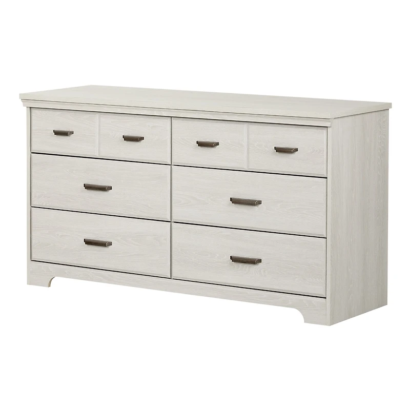 Versa 6-Drawer Dresser - White