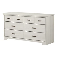 Versa 6-Drawer Dresser - White