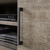 Munich Wall Mounted Media Console in Weathered Oak by South Shore Furniture