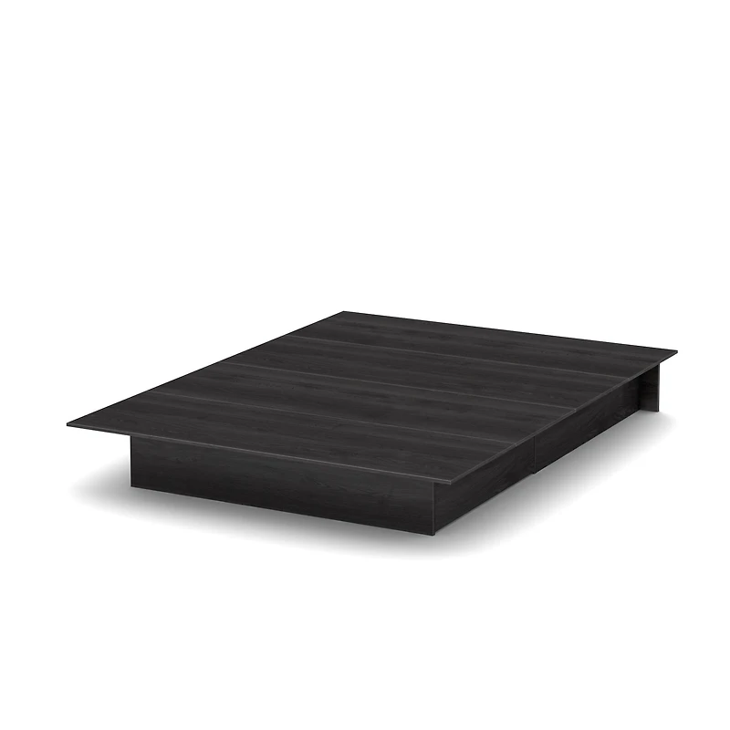 Serene Full/Queen Platform Bed Gray Oak