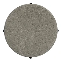 Castor Storage Ottoman - Warm Grey/Black