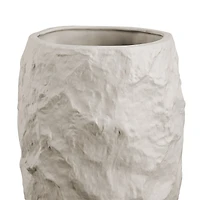Vase Zyan en céramique couleur crème