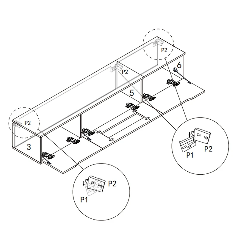 71 poMeuble TV blanc et bois haute brillance avec éclairage DEL à 16 couleurs